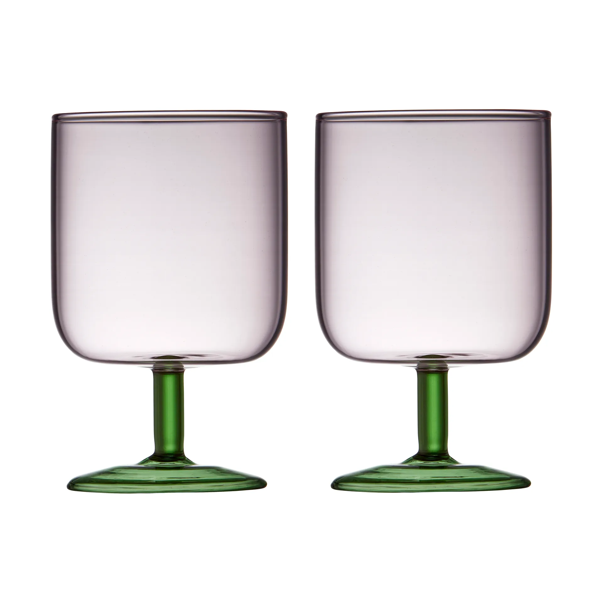 Torino vinglas 30 cl 2-pack, Pink-green Lyngby Glas