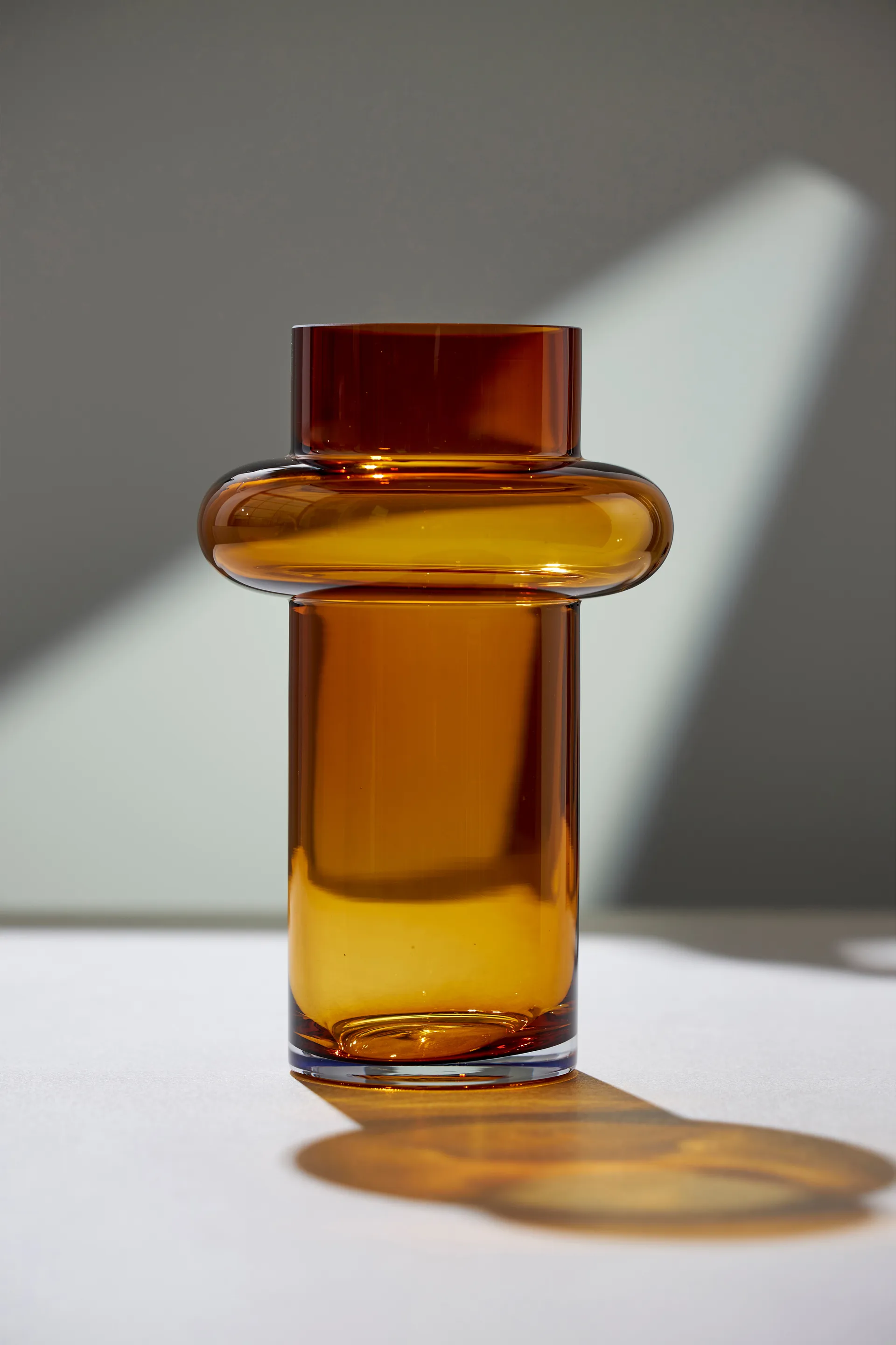 Tube vas glas 40 cm, Amber Lyngby Glas