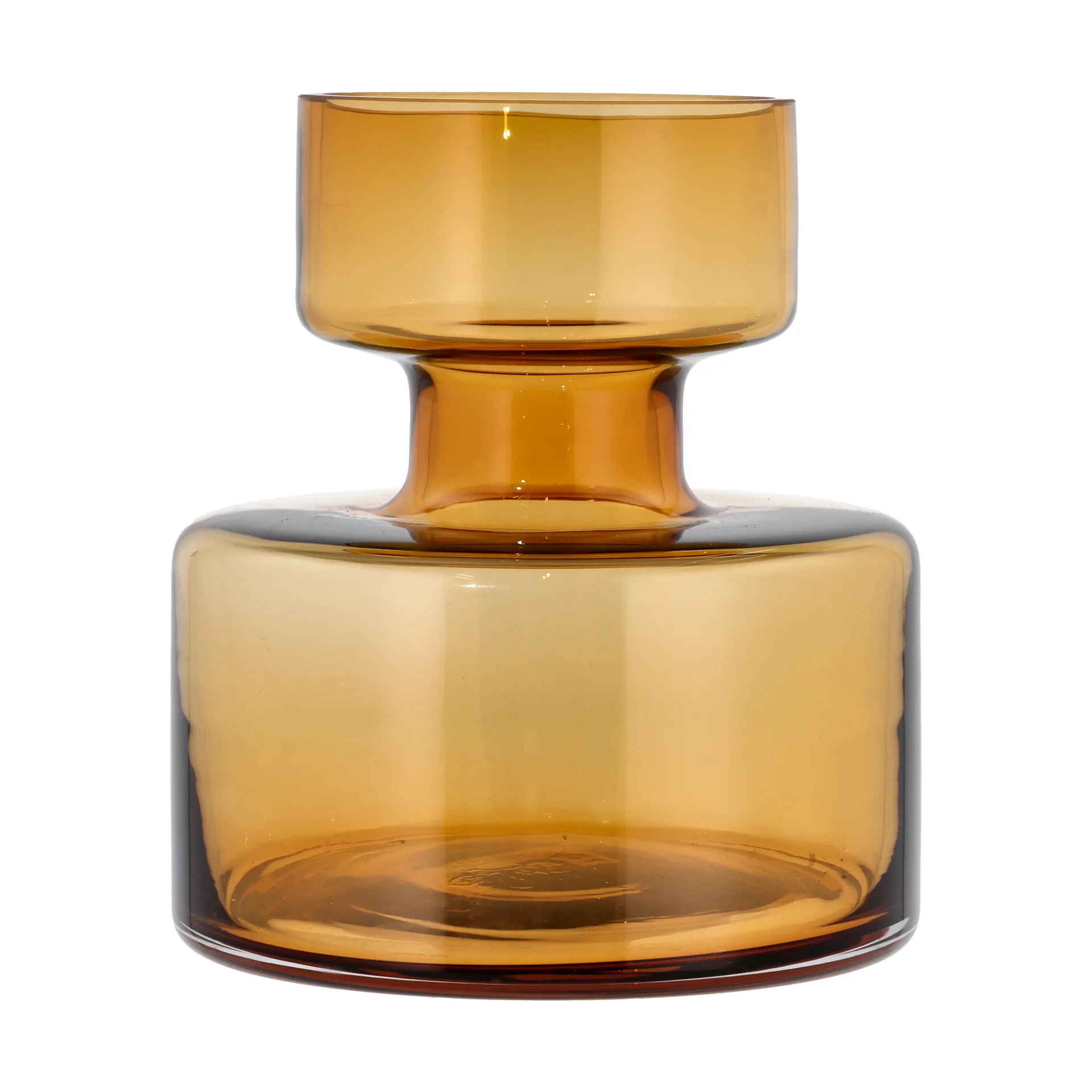 Tubular vas glas 20 cm, Amber Lyngby Glas