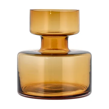 Tubular vas glas 20 cm - Amber - Lyngby Glas
