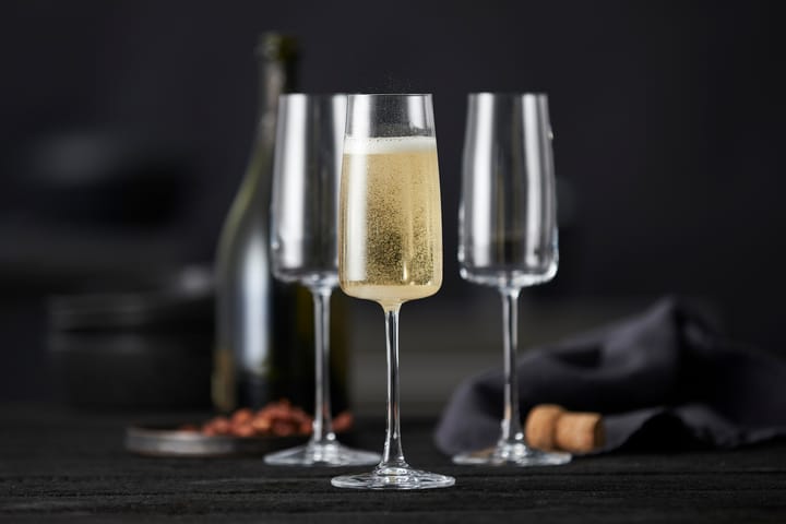 Zero champagneglas 30 cl 4-pack, Kristall Lyngby Glas