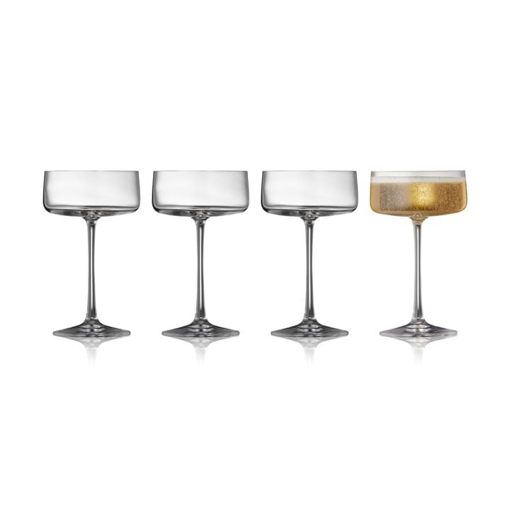 Zero champagneglas coupe 26 cl 4-pack, Kristall Lyngby Glas