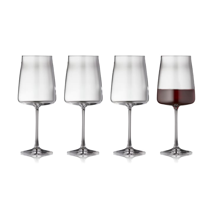 Zero rödvinsglas 54 cl 4-pack, Kristall Lyngby Glas