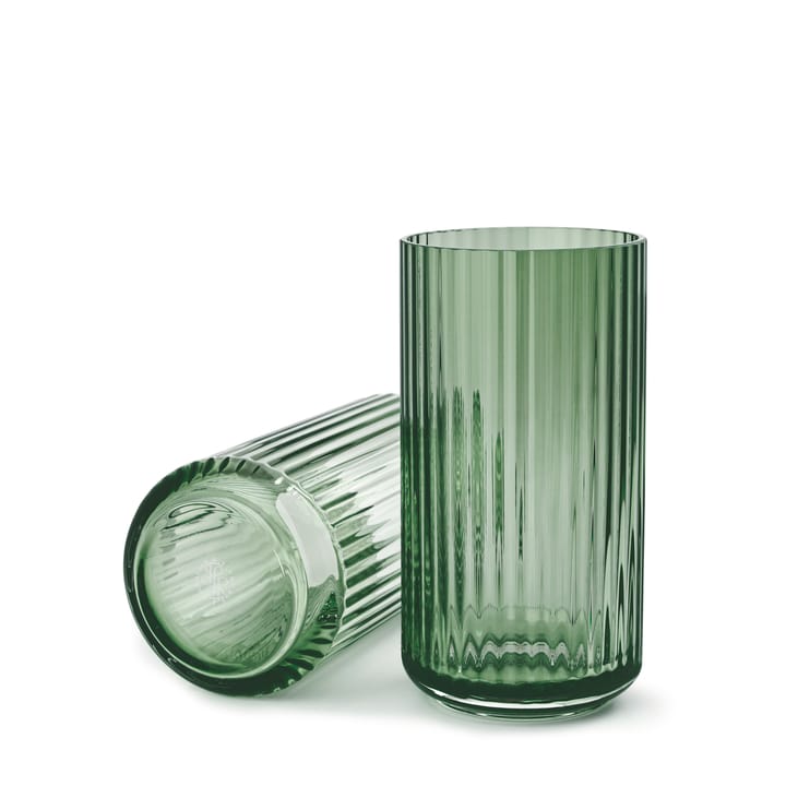 Lyngby vas glas grön, 20 cm Lyngby Porcelæn