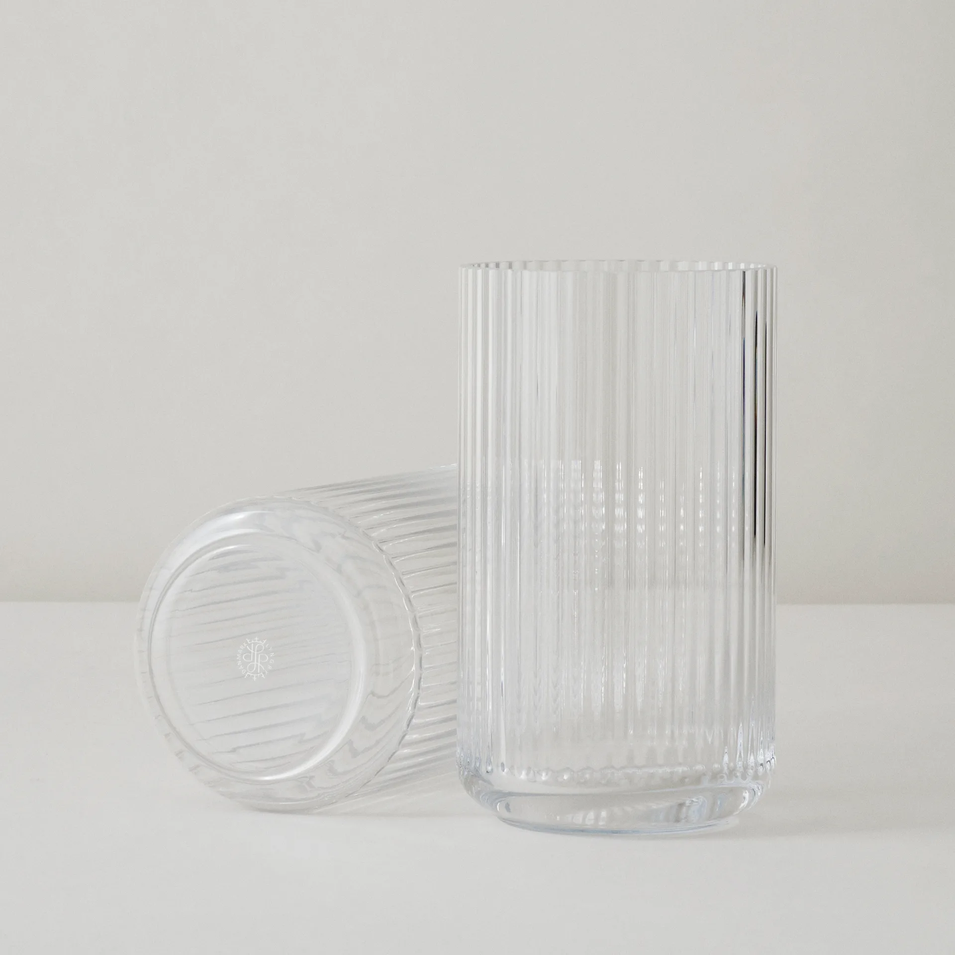 Lyngby vas glas klar, 12 cm Lyngby Porcelæn