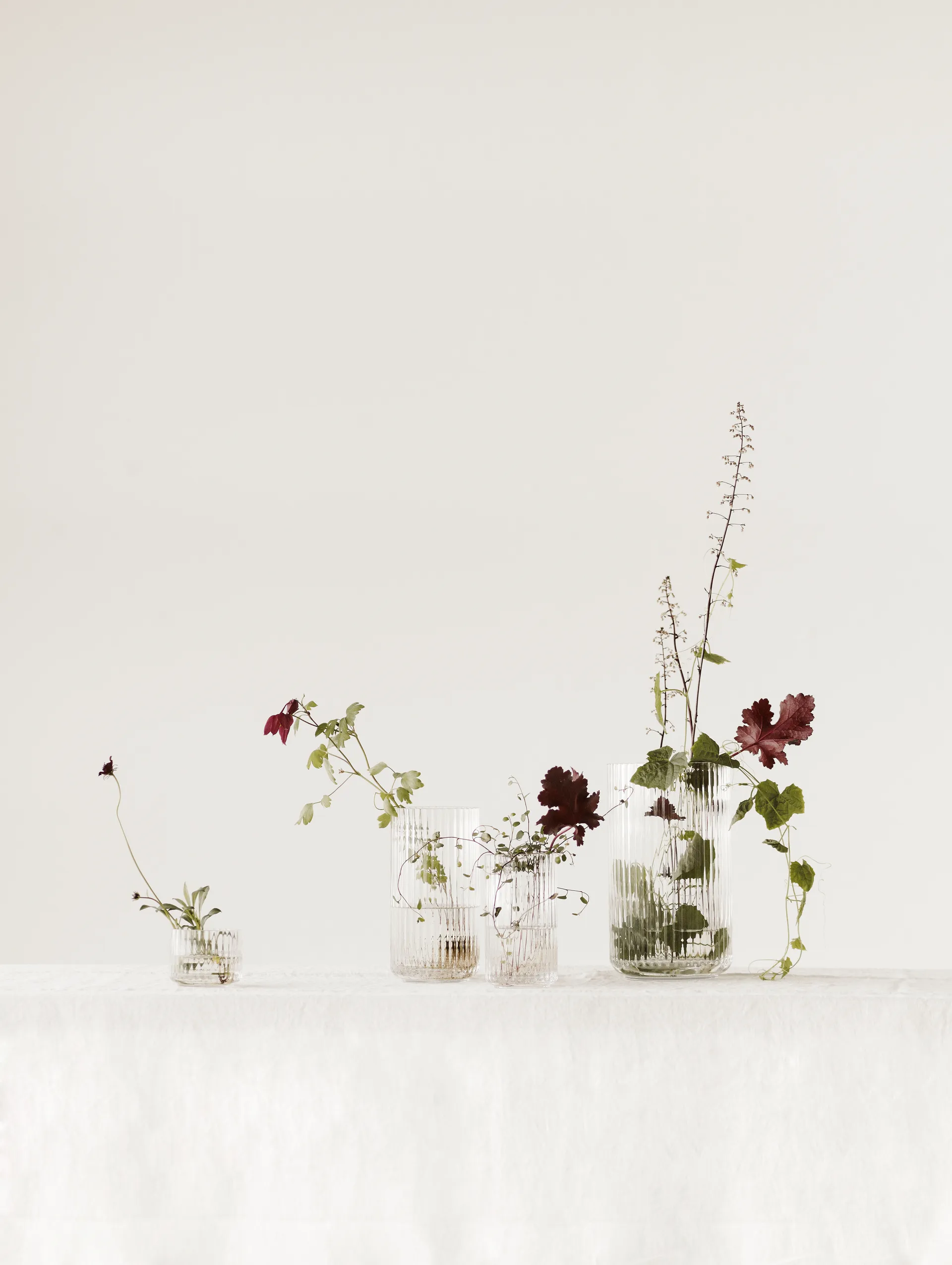 Lyngby vas glas klar, 25 cm Lyngby Porcelæn