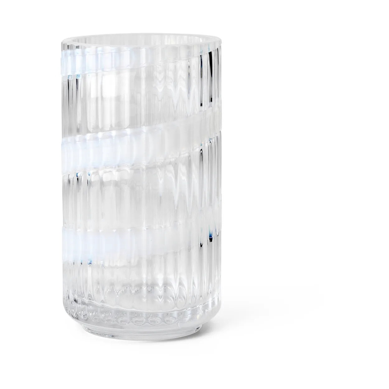 Lyngby Porcelæn Lyngby Vas White swirl, 15,5 cm