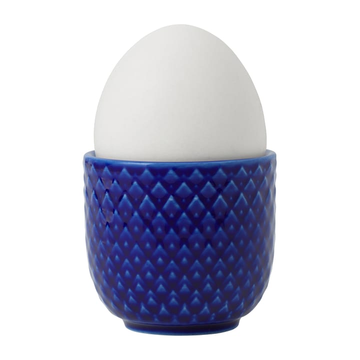 Rhombe äggkopp Ø5 cm, Mörkblå Lyngby Porcelæn