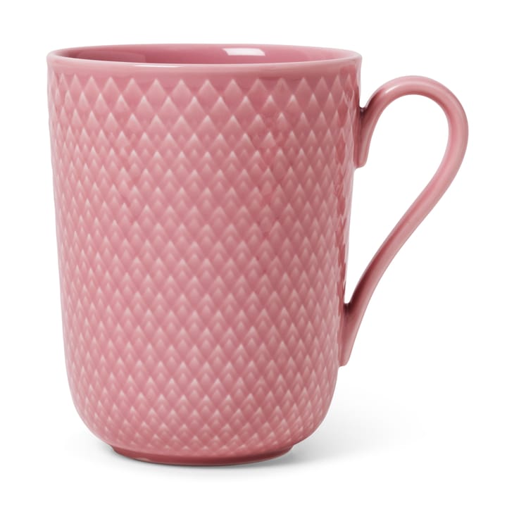 Rhombe mugg med handtag 33 cl - Rosa - Lyngby Porcelæn