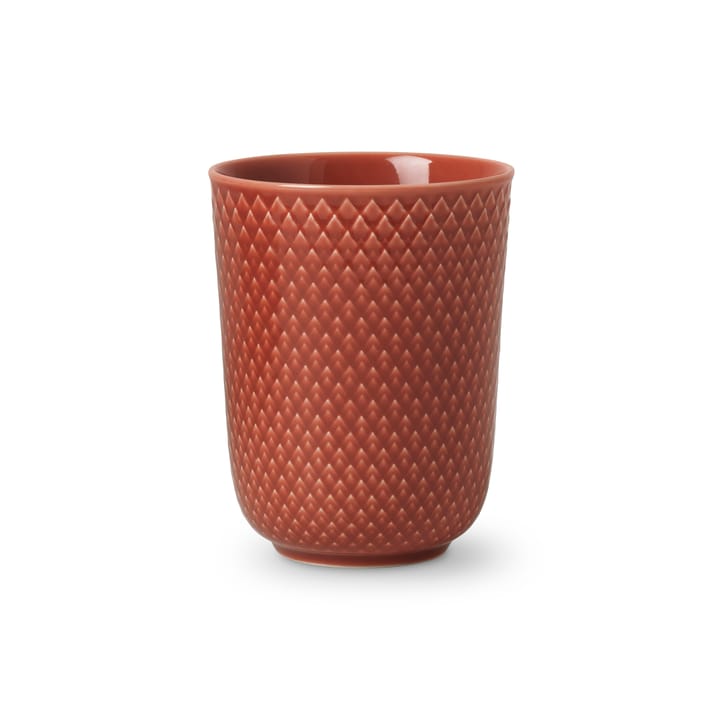 Rhombe mugg utan öra 33 cl, Terracotta Lyngby Porcelæn