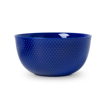 Lyngby Porcelæn Rhombe serveringsskål Ø 22 cm Mörkblå