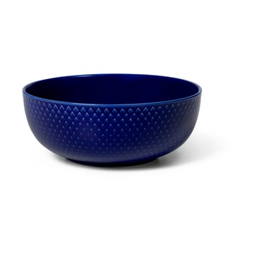 Lyngby Porcelæn Rhombe skål Ø15,5 cm Mörkblå
