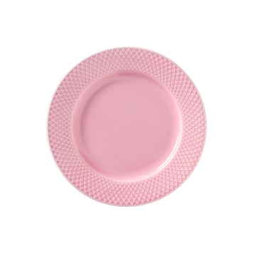Lyngby Porcelæn Rhombe tallrik rosa 21 cm