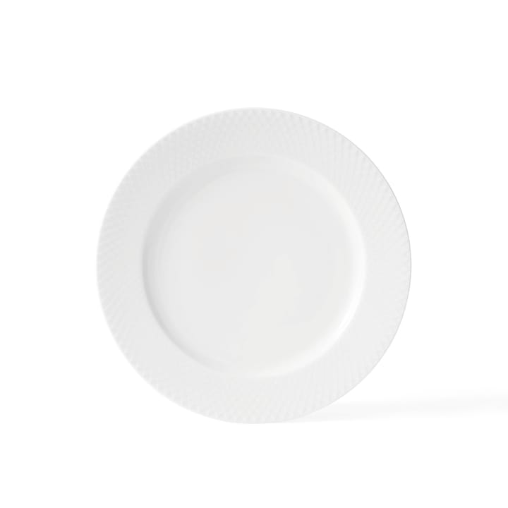 Rhombe tallrik vit, Ø 27 cm Lyngby Porcelæn