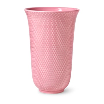 Lyngby Porcelæn Rhombe vas 20 cm Rosa