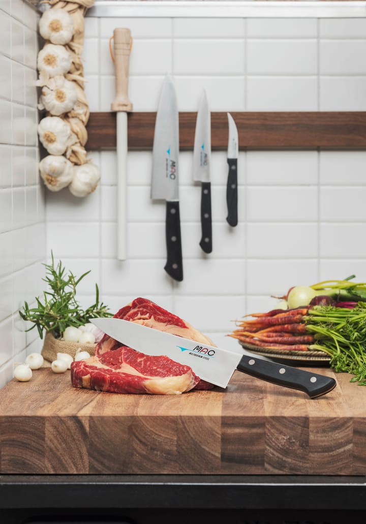 Mac Universalkniv Chef trähandtag 21 cm, Svart MAC