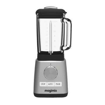 Läs mer om Magimix Power blender med glaskanna 1,8 l Matt stål
