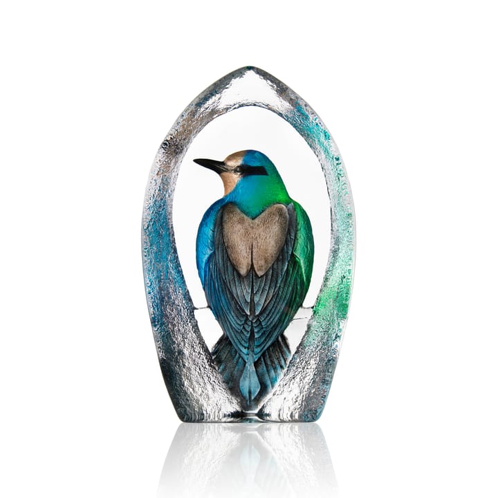 Wildlife Colorina glasskulptur Ltd Ed 27 cm, Blå Målerås Glasbruk