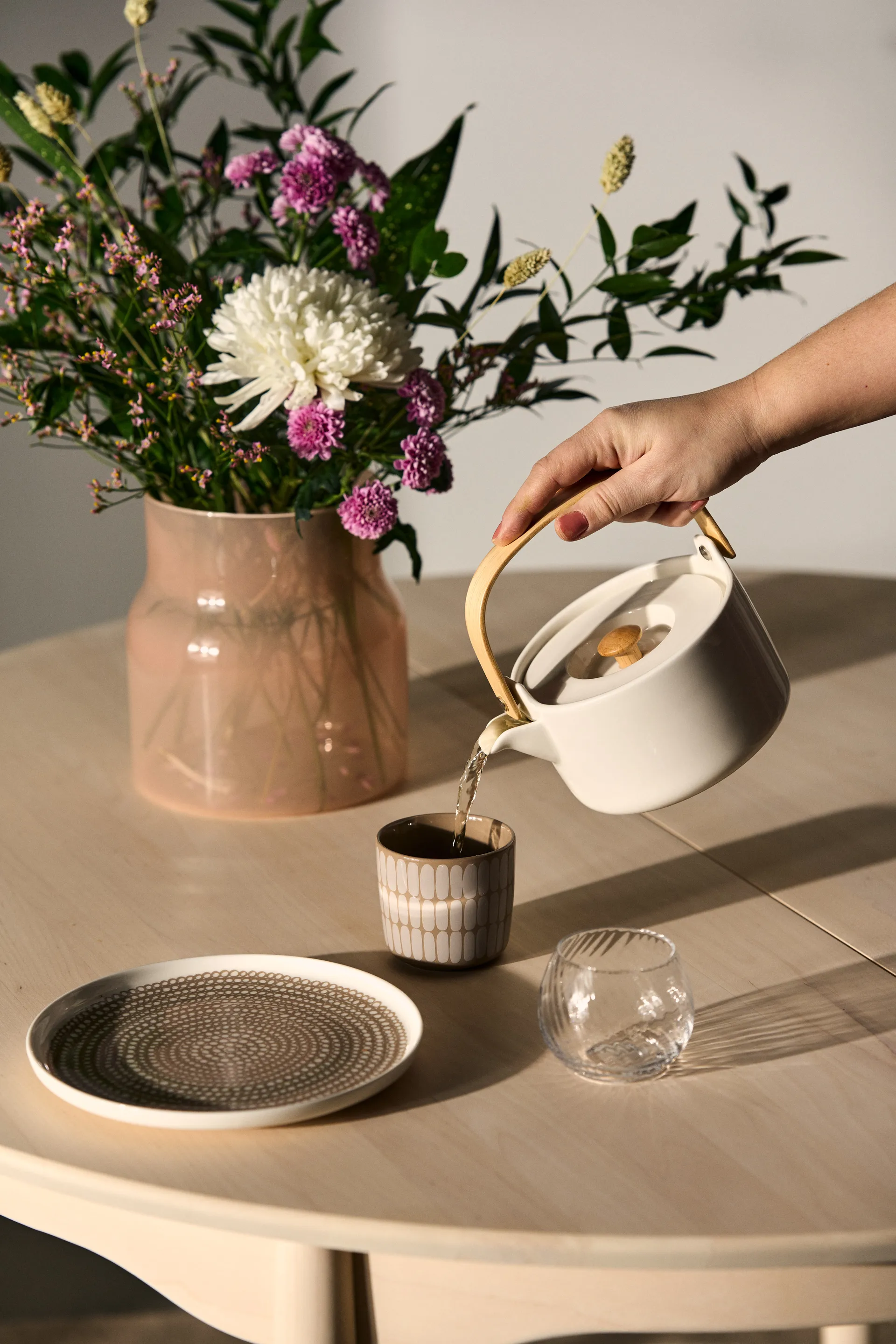Alku mugg 2-pack, Terra-white Marimekko