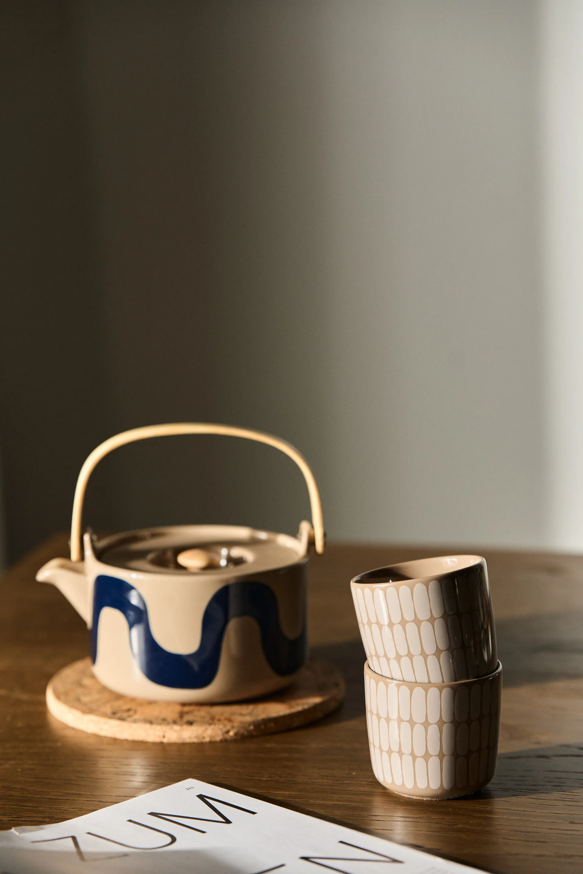 Alku mugg 2-pack, Terra-white Marimekko