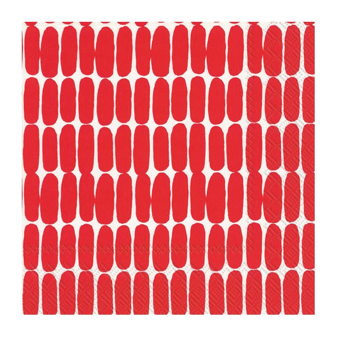 Alku servett 33x33 cm 20-pack, Röd Marimekko