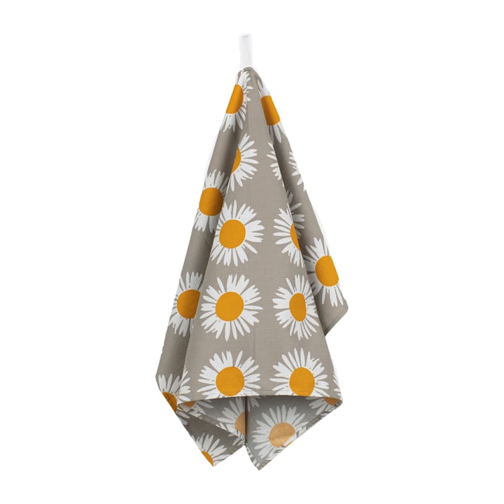 Auringonkukka kökshandduk 47x70 cm, Beige-vit Marimekko