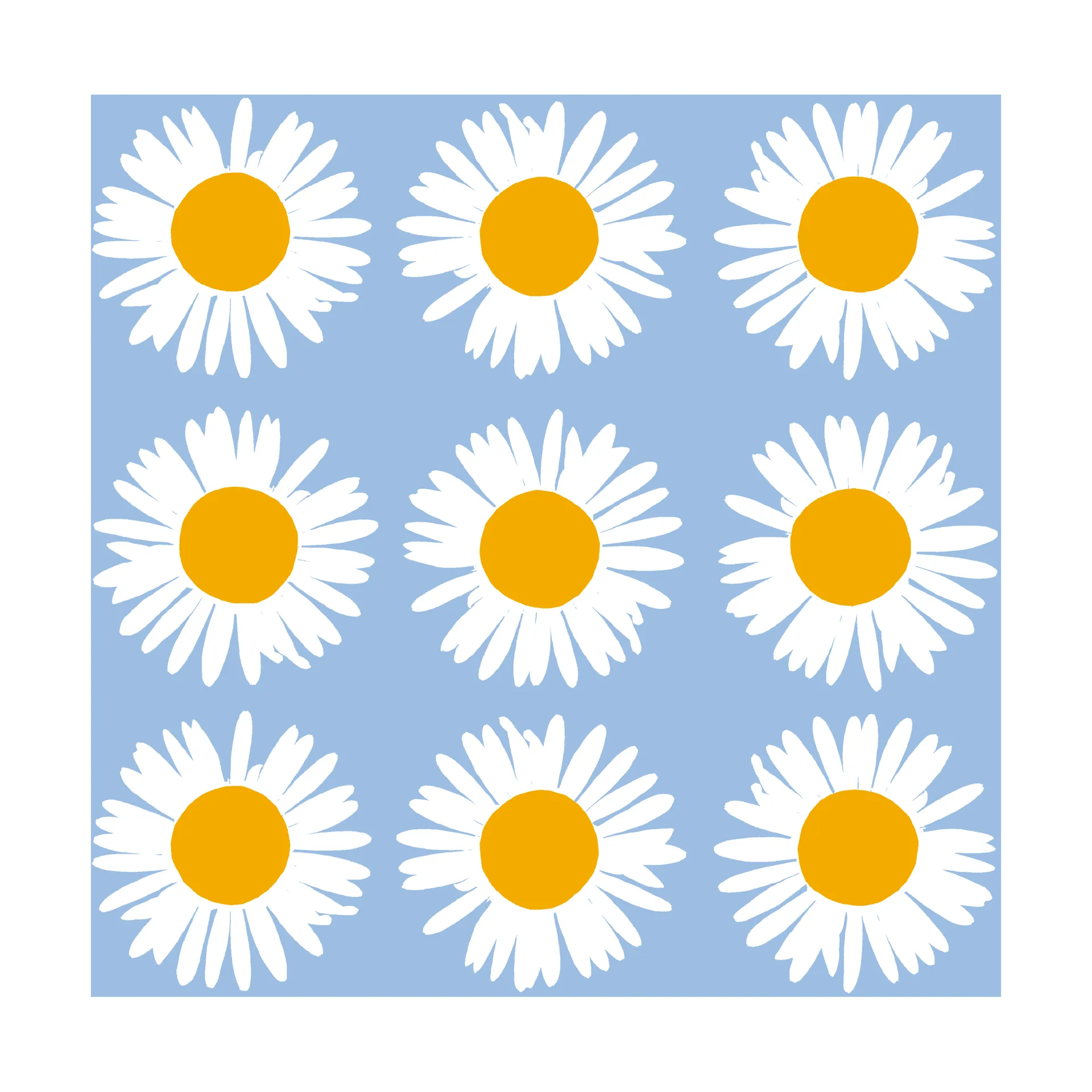 Auringonkukka servett 33x33 cm 20-pack, Blue Marimekko