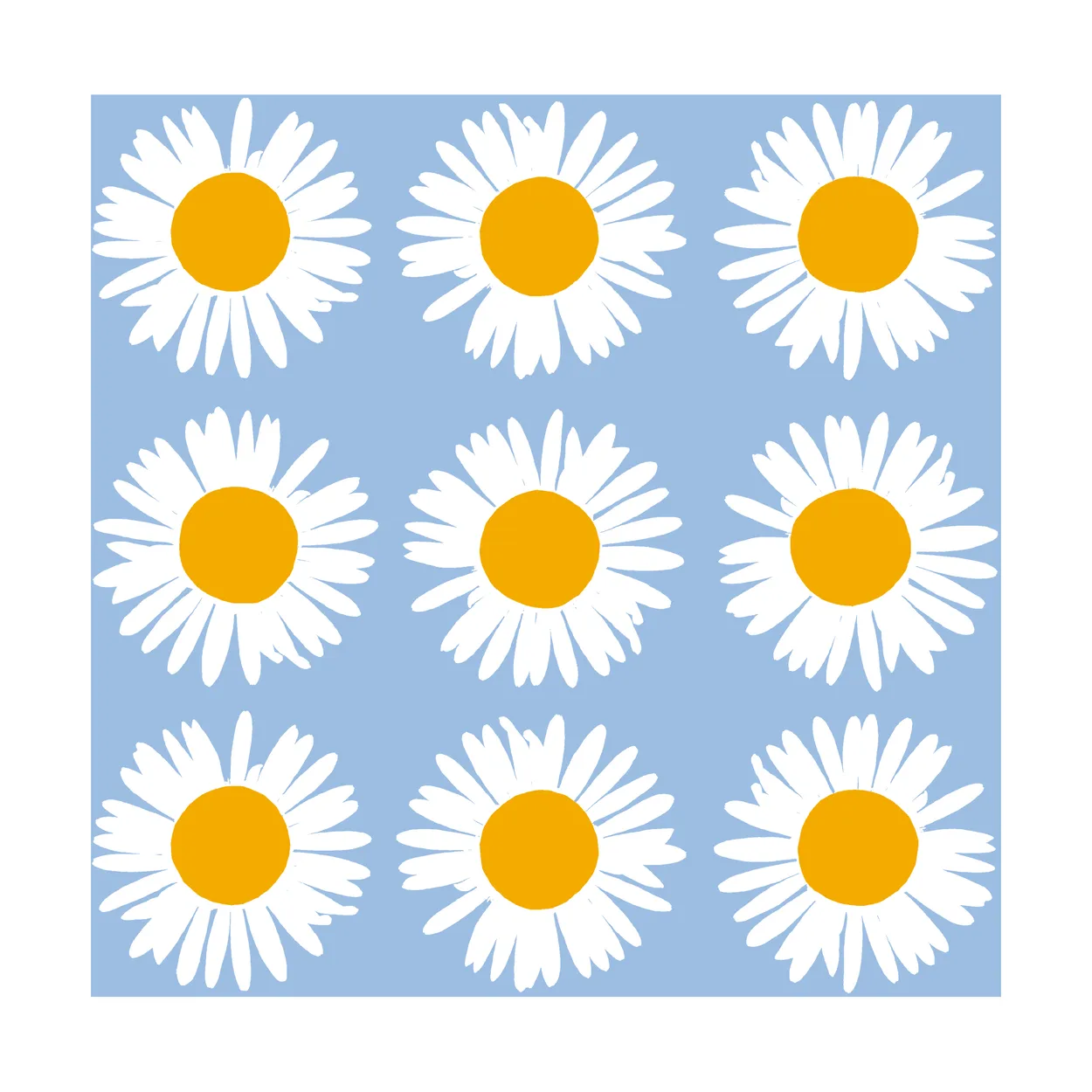 Marimekko Auringonkukka servett 33×33 cm 20-pack Blue