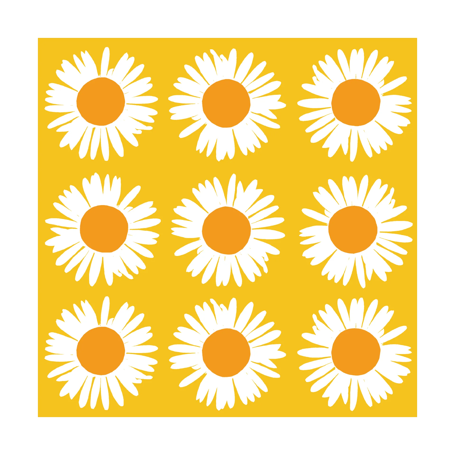 Auringonkukka servett 33x33 cm 20-pack, Yellow Marimekko