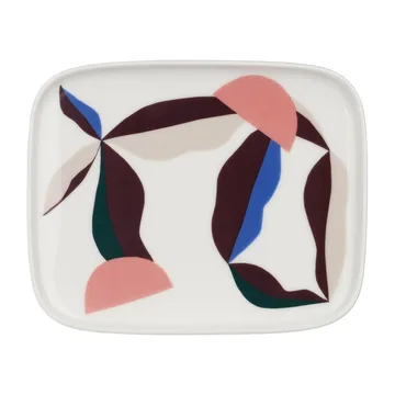 Berry tallrik 15x12 cm - White-blue-powder-darkwine - Marimekko