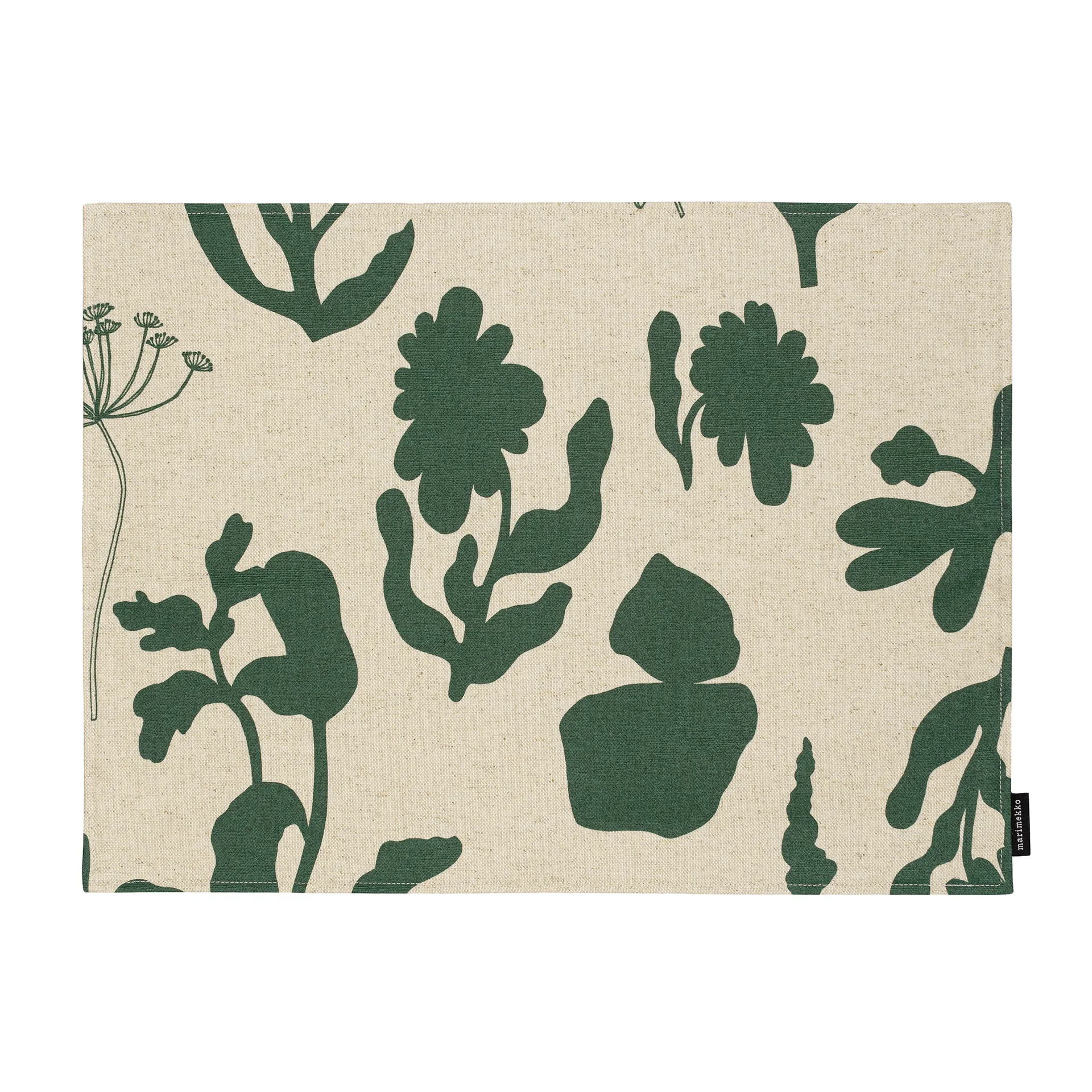 Elokuun Varjot bordstablett 31x42 cm, Grön-beige Marimekko