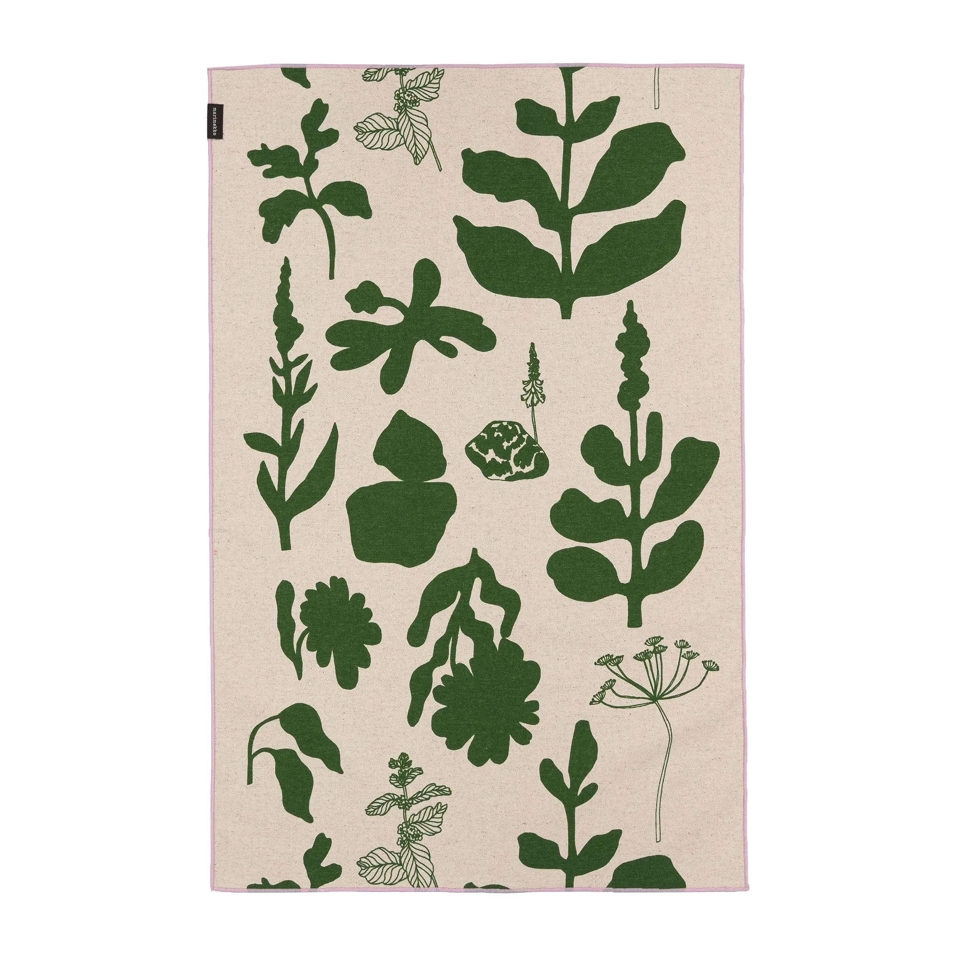 Elokuun Varjot kökshandduk 47x70 cm, Grön-beige Marimekko