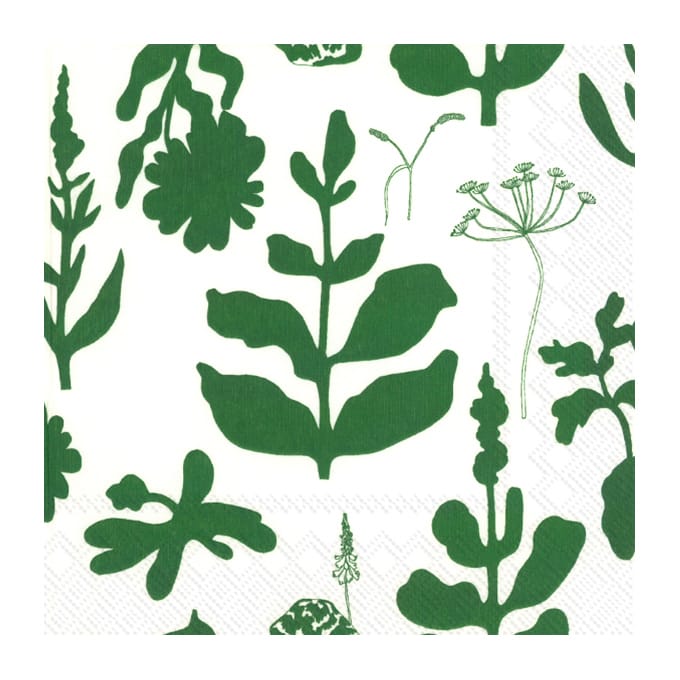 Elokuun Varjot servett 33x33 cm 20-pack - Grön - Marimekko