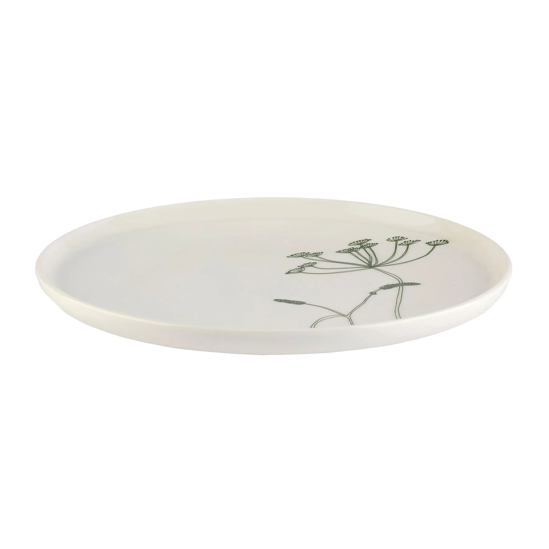 Elokuun Varjot tallrik Ø25 cm, Vit-grön Marimekko