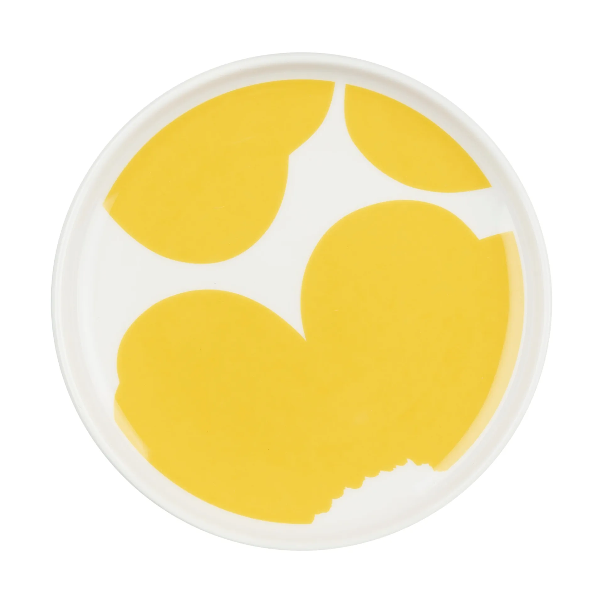 Iso Unikko fat Ø13,5 cm, White-spring yellow Marimekko
