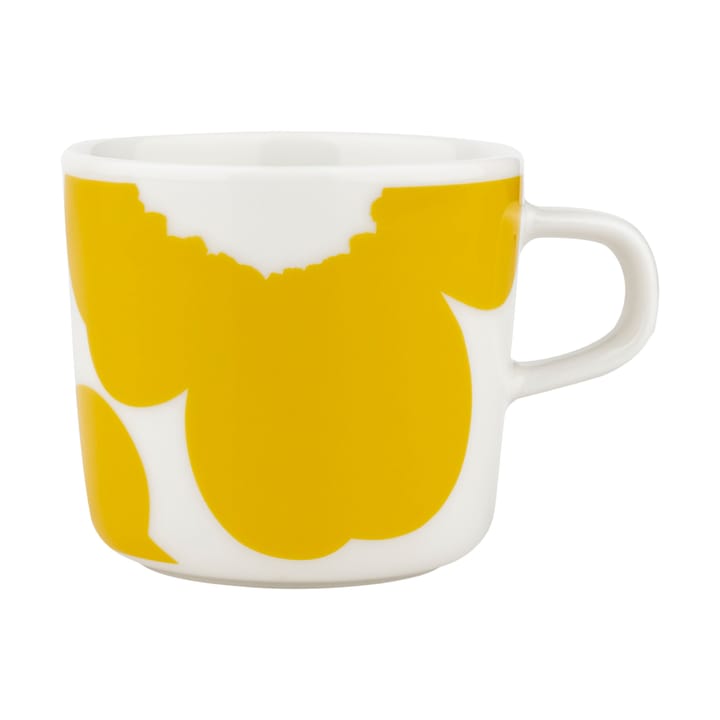 Iso Unikko kaffekopp 20 cl, White-spring yellow Marimekko
