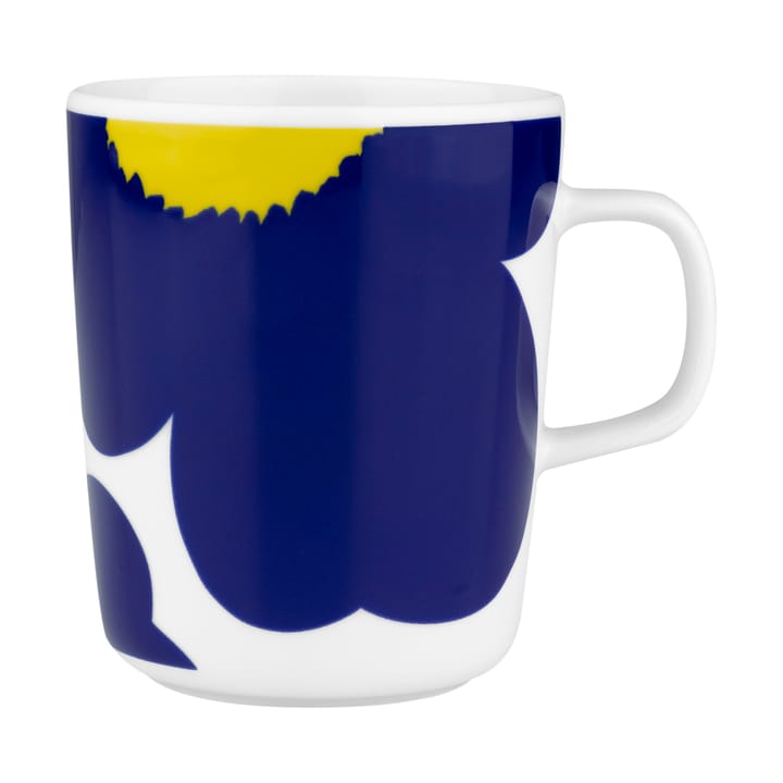 Iso Unikko mugg 25 cl, White-d. blue-yellow Marimekko