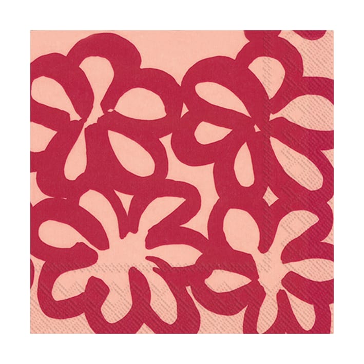 Jättikukka servett 33x33 cm 20-pack - Rose - Marimekko