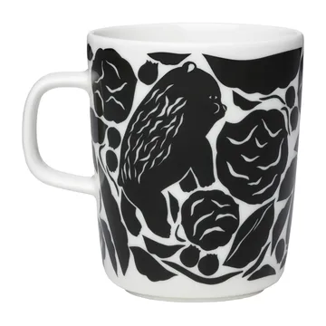 Karhuemo mugg 2,5 dl - Vit-mörkgrön - Marimekko