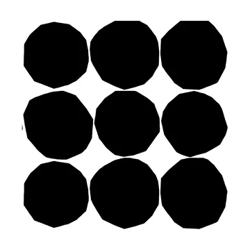 Marimekko Kivet servett 33×33 cm 20-pack Black-White