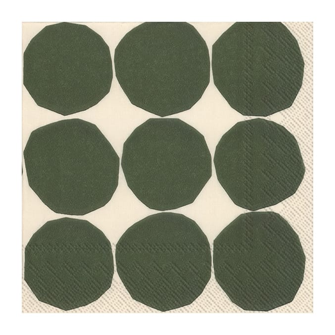 Kivet servett 33x33 cm 20-pack, Vit-grön Marimekko
