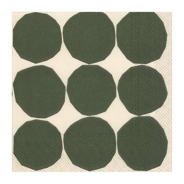 Marimekko Kivet servett 33×33 cm 20-pack Vit-grön