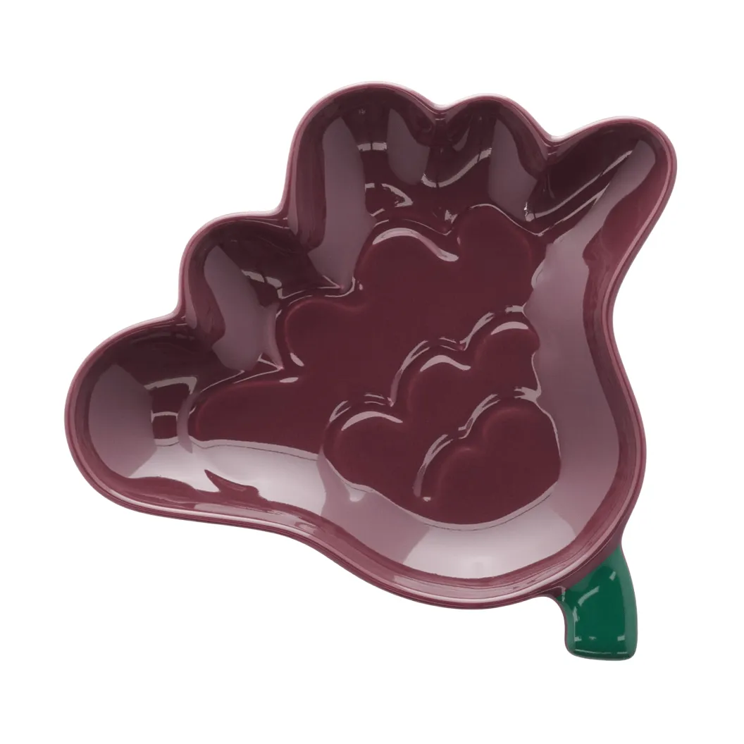 Kukasta Kukkaan assiett, Plum-green, 15 cm Marimekko