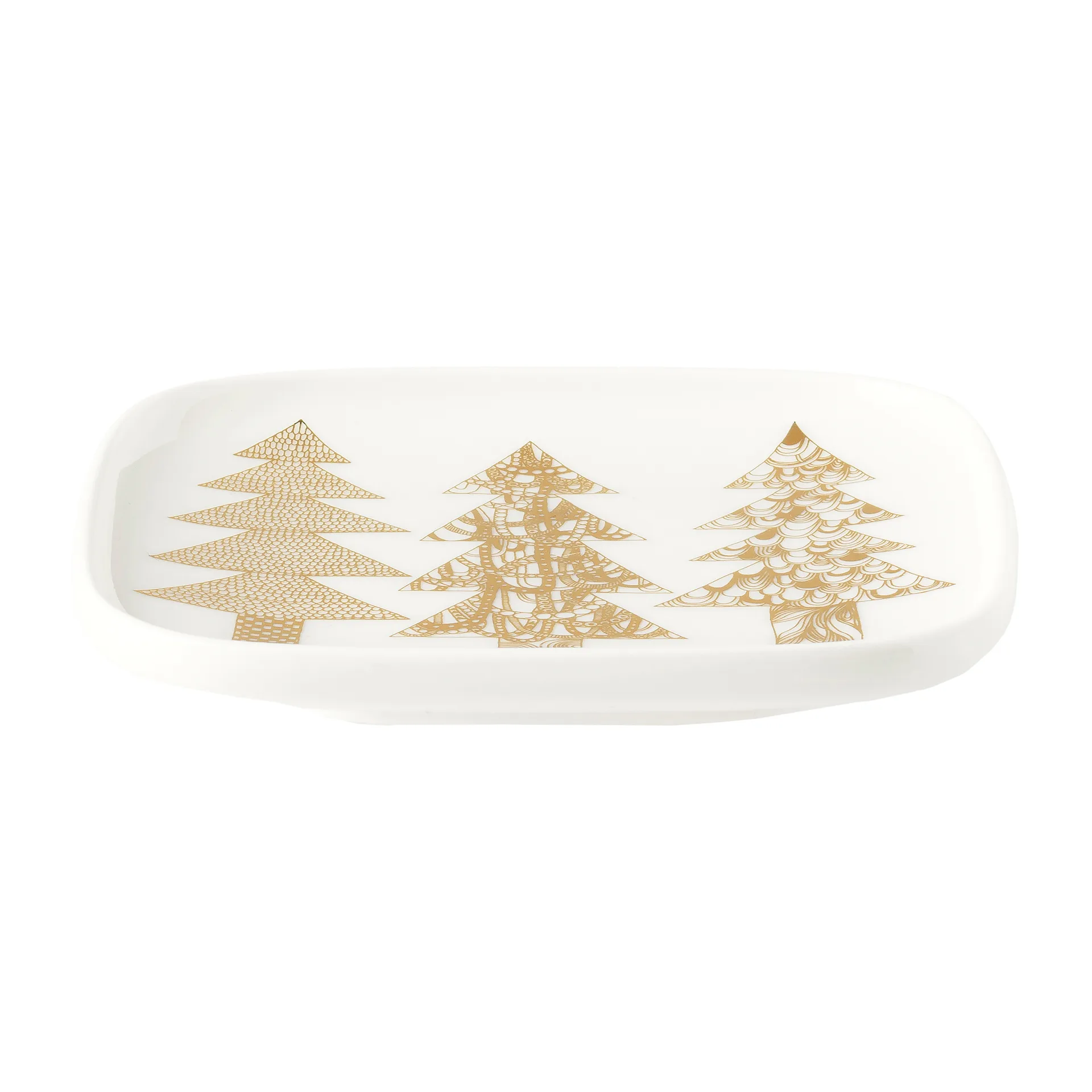 Kuusikossa fat 10x10 cm, Vit-guld Marimekko