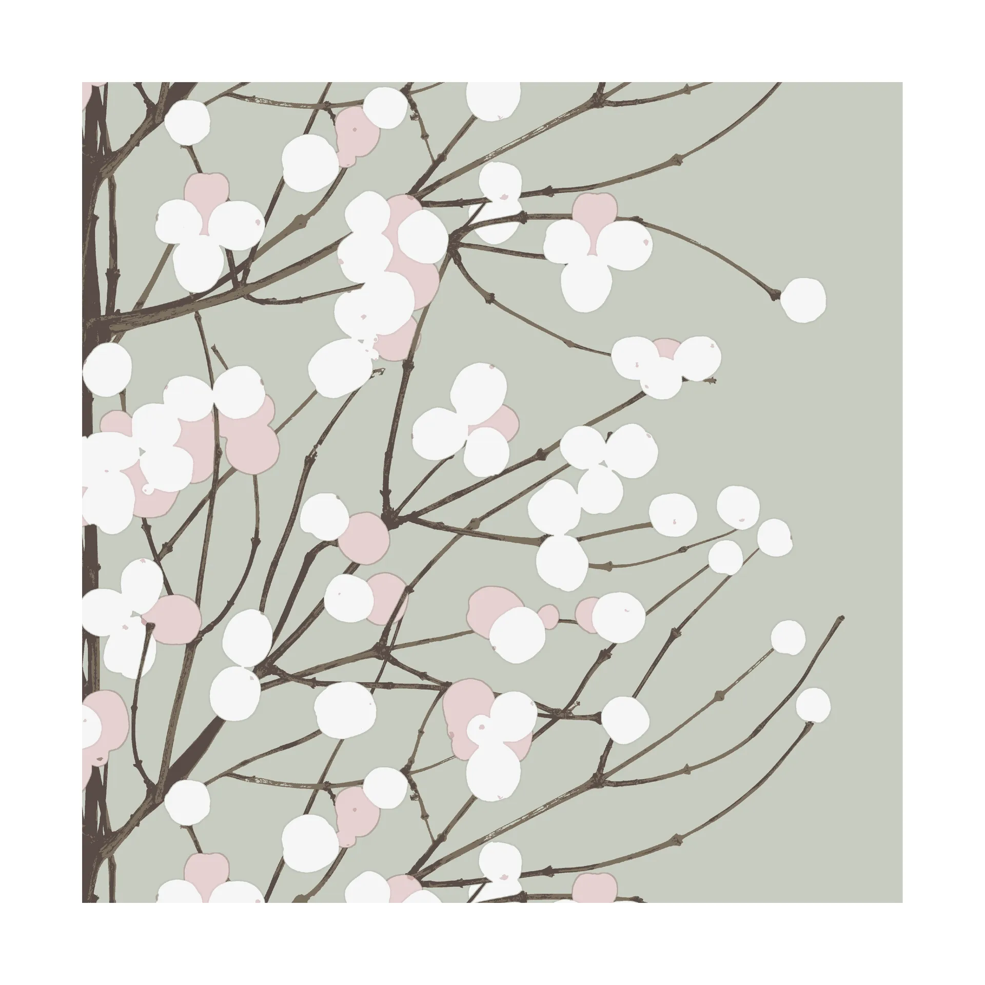 Lumimarja servett 33x33 cm 20-pack, Sage Marimekko