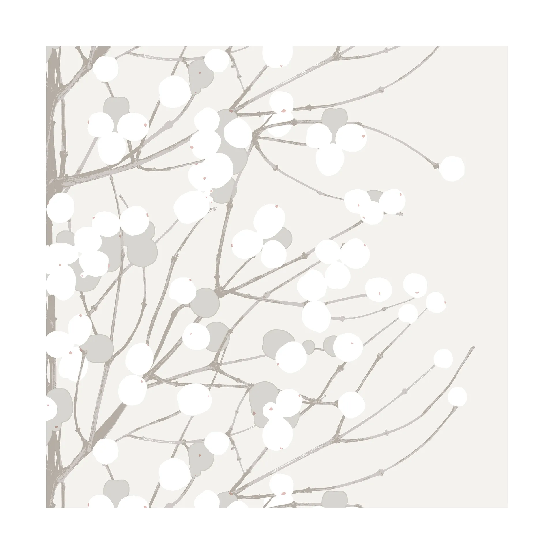 Lumimarja servett 33x33 cm 20-pack, White Marimekko