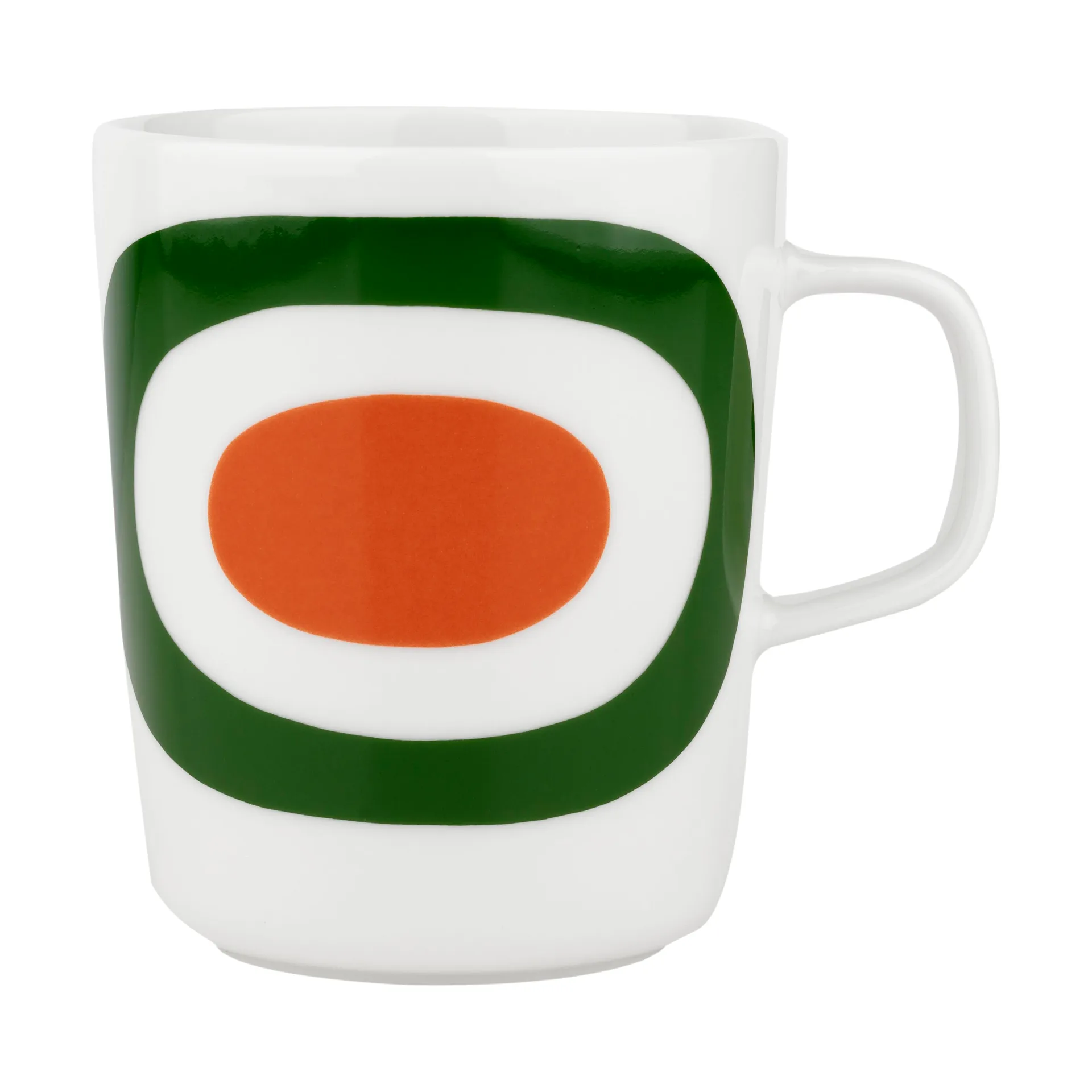 Melooni mugg 25 cl, White-green-orange Marimekko
