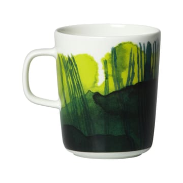 Oiva Sääpäiväkirja mugg 25 cl - Vit-grön - Marimekko