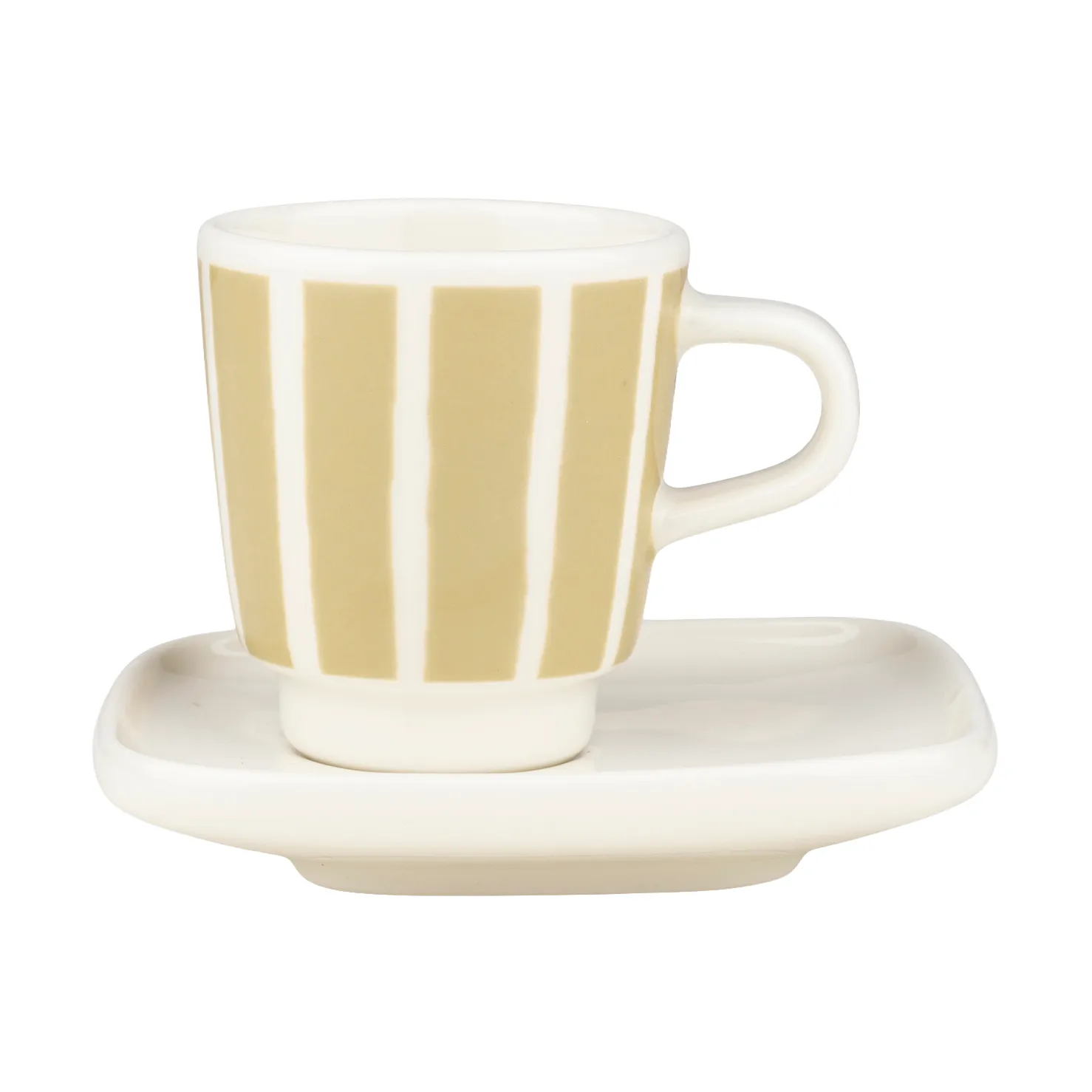Piccolo espresso kopp med fat, White-sand, 5 cl Marimekko