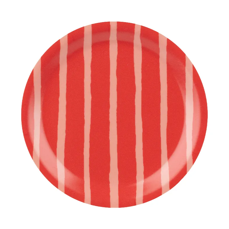 Piccolo glasunderlägg, Salmon red-orange red, Ø11 cm Marimekko